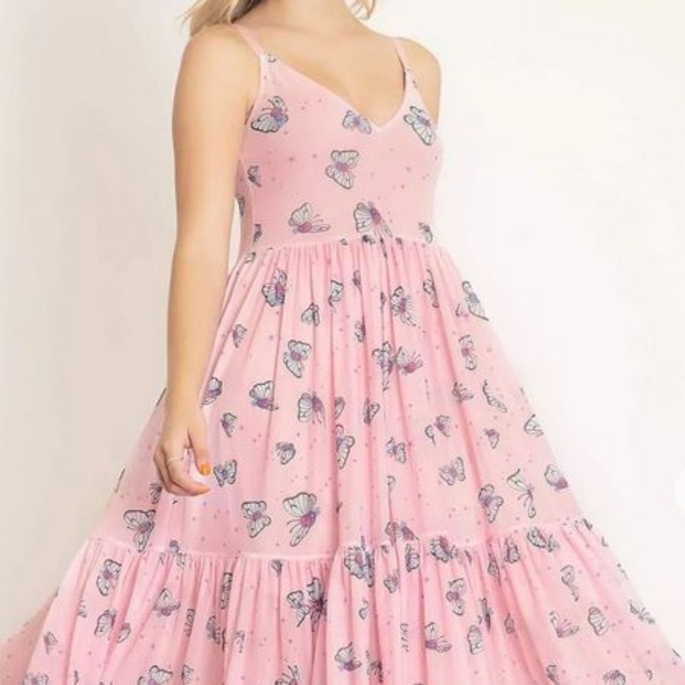 Butterfree Sheer Midaxi Dress - Limited